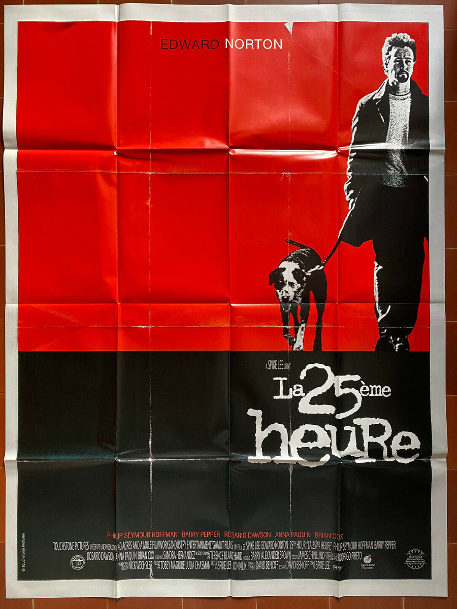 Affiche LA 25 ème HEURE Spike LEE Edward NORTON Rosario DAWSON 120x160 –  CINEAD