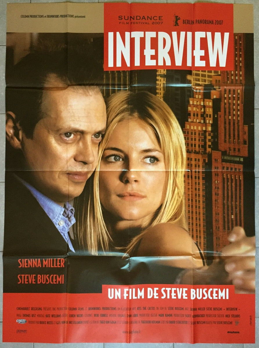 Poster INTERVIEW Steve Buscemi SIENNA MILLER 120x160cm CINEAD