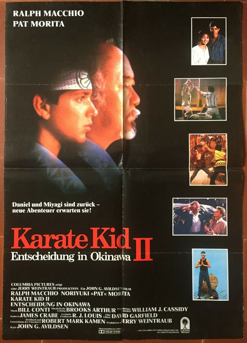 ドイツのポスター KARATE KID THE MOMENT OF TRUTH II パット・モリタ ラルフ・マッチオ – CINEAD