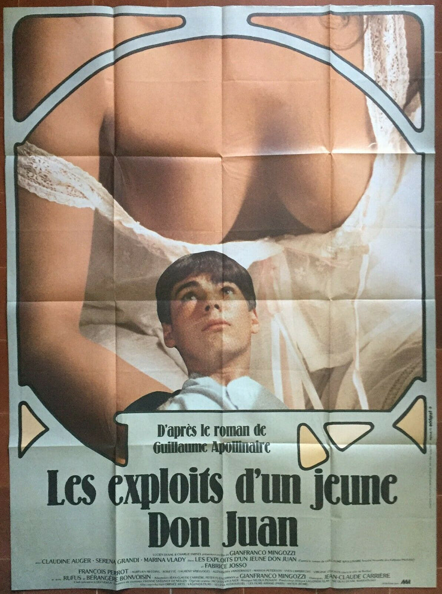 Erotic poster THE EXPLOITS OF A YOUNG DON JUAN Claudine Auger 120x160c –  CINEAD