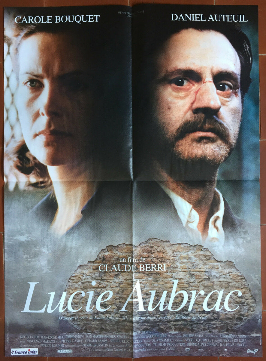 Poster LUCIE AUBRAC Claude Berri DANIEL AUTEUIL Carole Bouquet 60x80cm ...