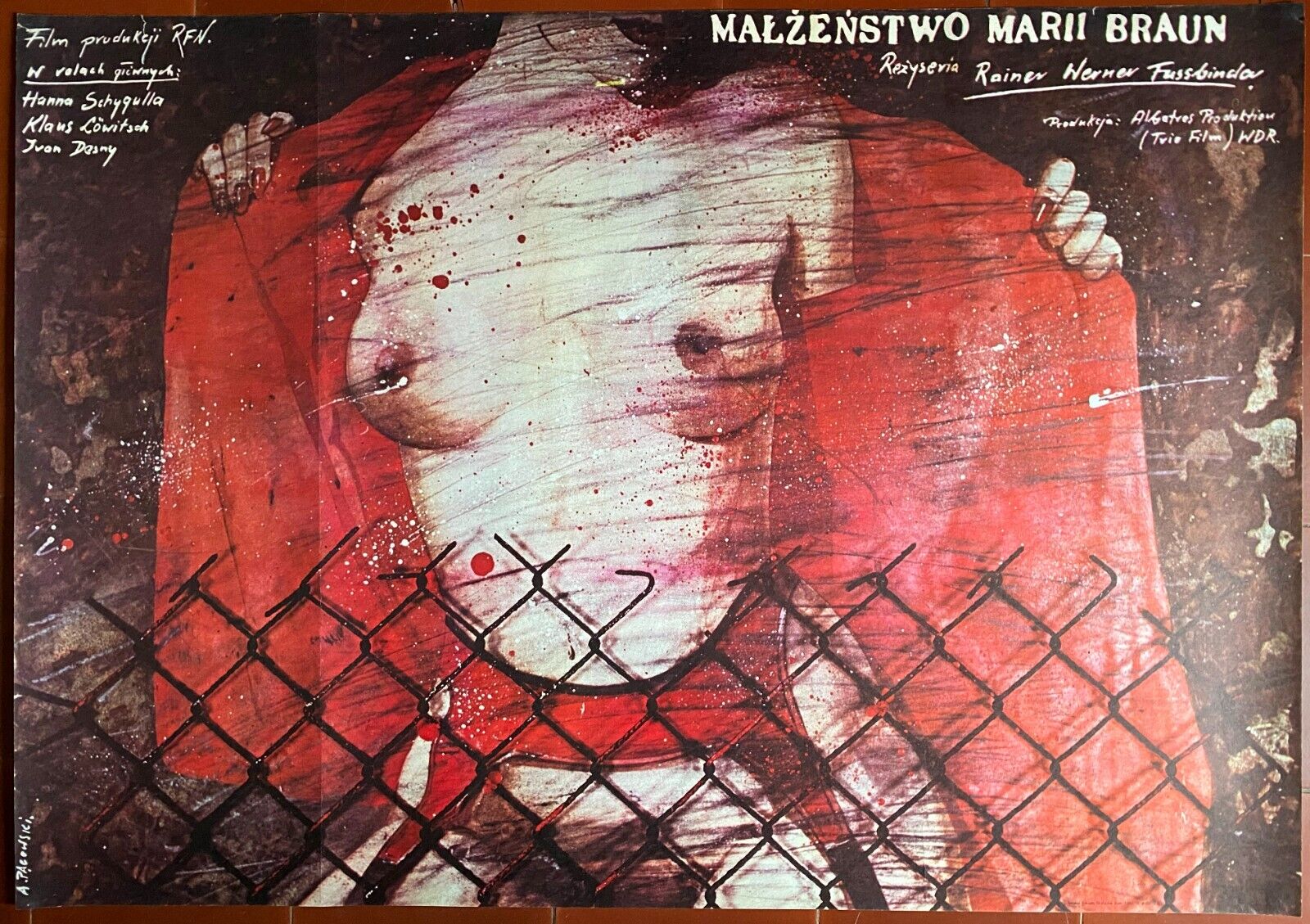 ポーランドのポスター「マリア・ブラウンの結婚」ライナー・ヴェルナー・ファスビンダー・パゴスキー – CINEAD