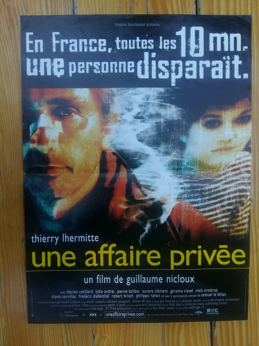 Poster A PRIVATE AFFAIR thierry LHERMITE marion COTILLARD 40x60cm ...