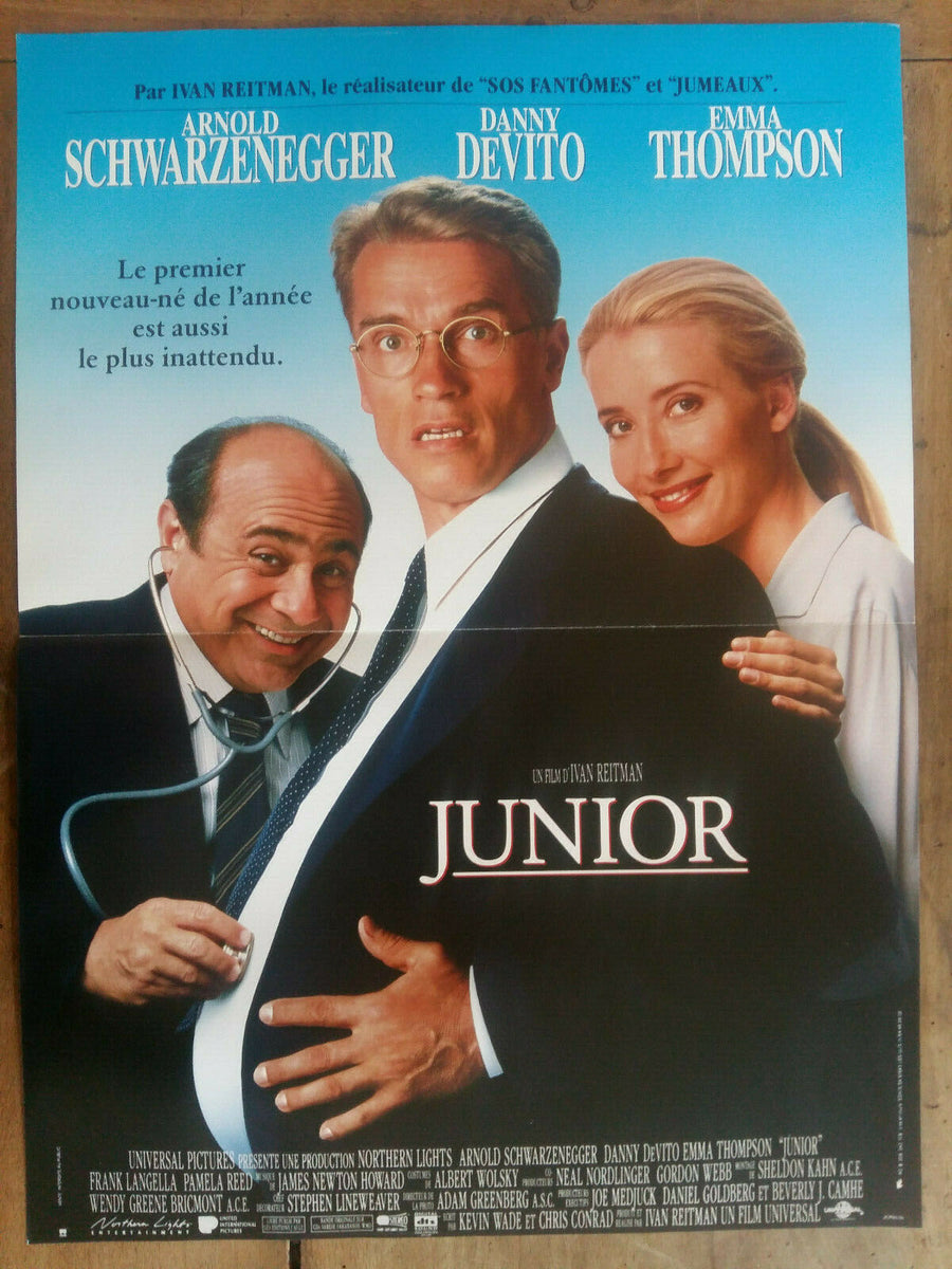 Poster JUNIOR Ivan Reitman ARNOLD SCWHARZENEGGER Danny DeVito 40x60cm ...