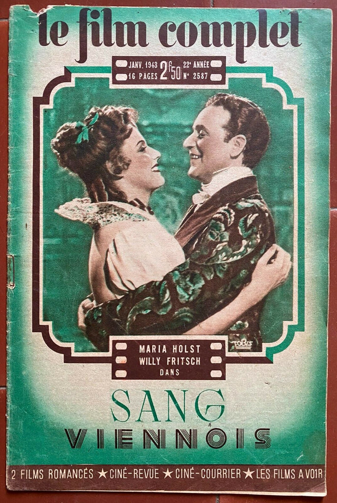 Magazine THE COMPLETE FILM n 2587 Sang Viennois Willy Fritsch