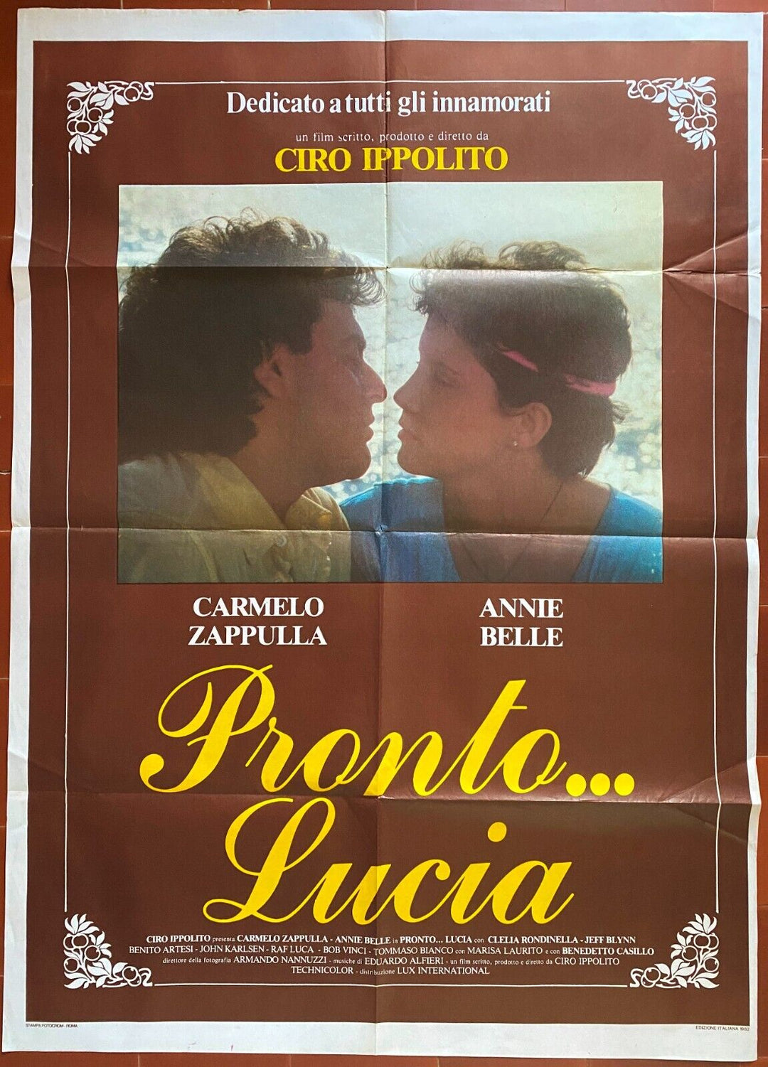 Italian Poster PRONTO. LUCIA Ciro Ippolito CARMELO ZAPPULLA 100x140c CINEAD