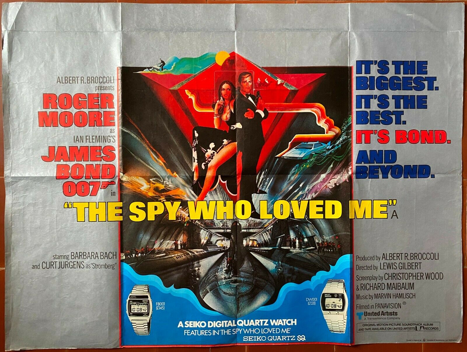 英語ポスター THE SPY WHO LOVED ME 私を愛したスパイ ジェームズ