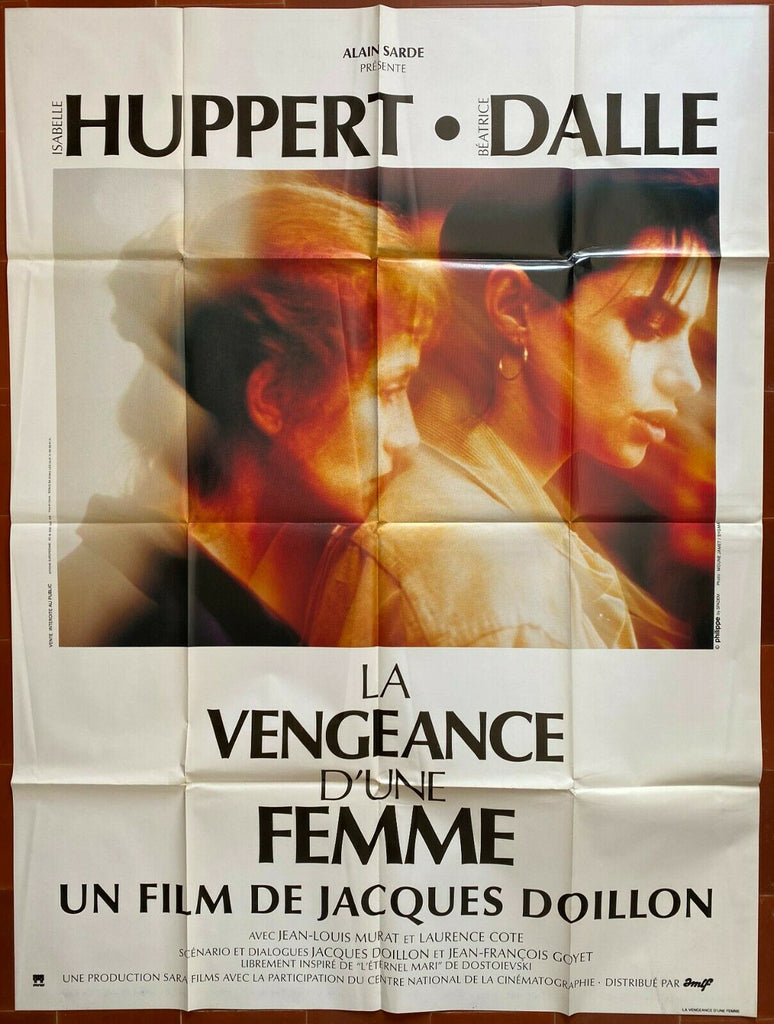 Poster THE VENGEANCE OF A WOMAN Isabelle Huppert