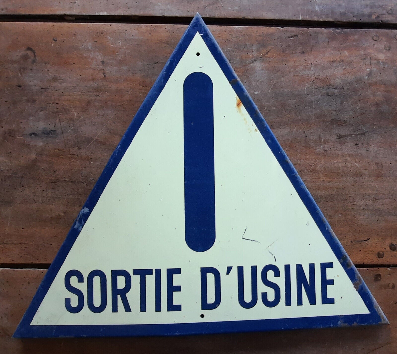 panneau ancien signalisation usine loft garage vintage