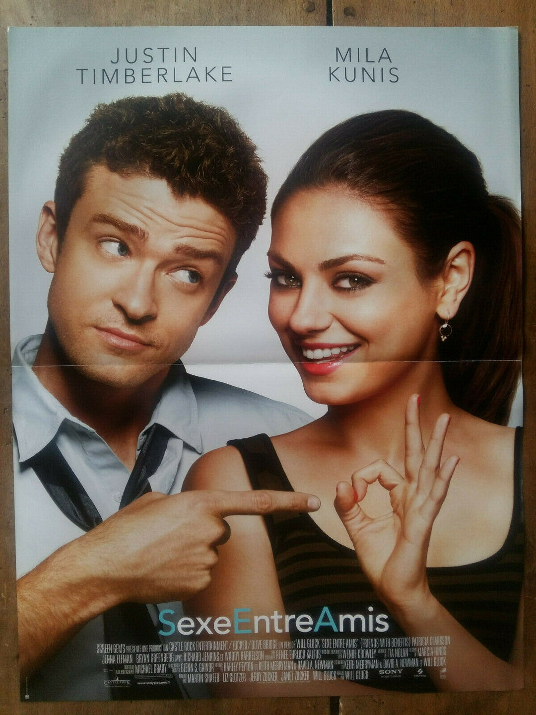 Affiche SEXE ENTRE AMIS Justin TIMBERLAKE Mila KUNIS 40x60cm – CINEAD