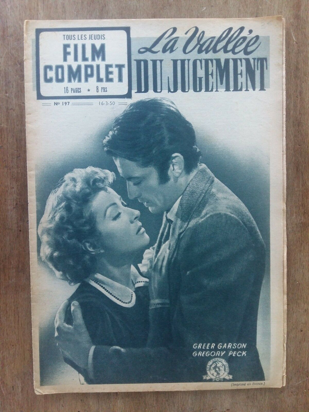 Magazine FILM COMPLET LA VALLEE DU JUGEMENT greer GARSON gregory PECK –  CINEAD