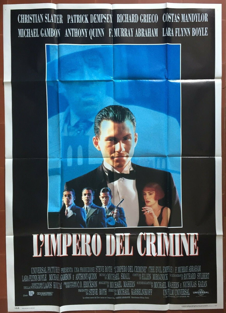 Affiche Italienne LES INDOMPTES Mobsters CHRISTIAN SLATER Patrick Demp ...